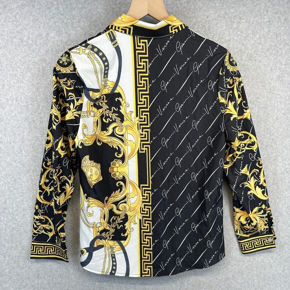 Xingchenkaiyi Blouse Womens Size M Multicolor Baroque Long Sleeve Button Up - Picture 2 of 13